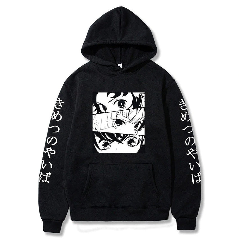 Blusa Moletom Anime Demon Slayer Kimetsu No Yaiba Harajuku Homme Canguru