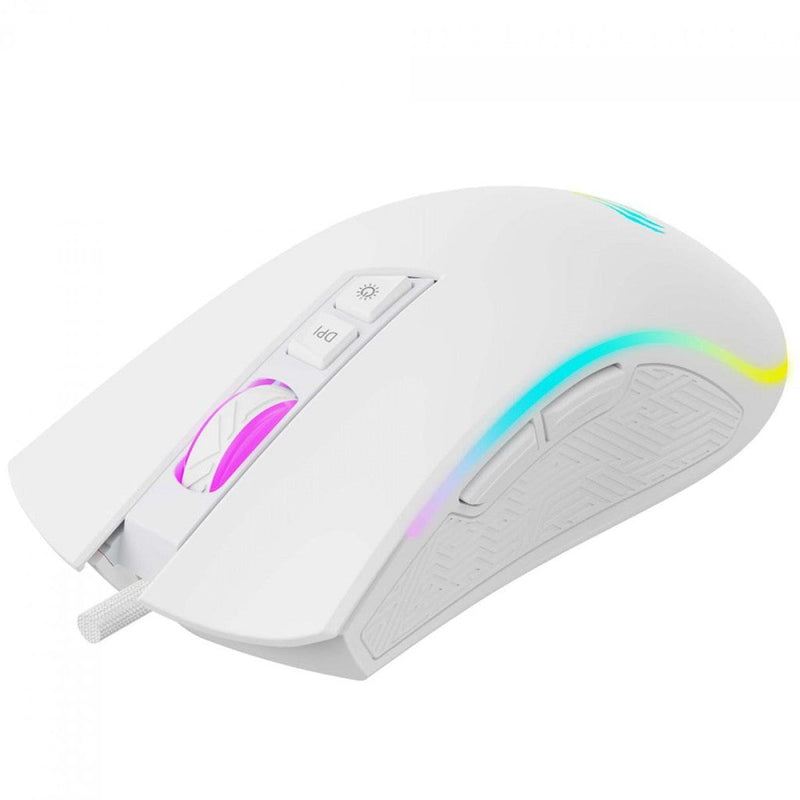 Mouse Gamer Havit MS1034, RGB, 4800DPI, USB, 7 Botões, Branco