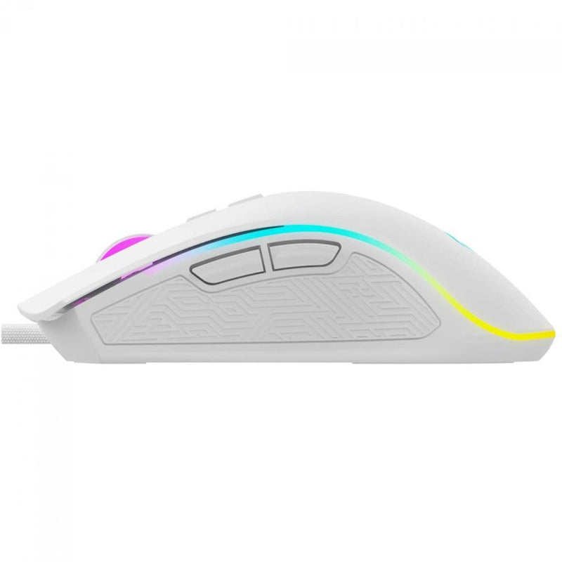 Mouse Gamer Havit MS1034, RGB, 4800DPI, USB, 7 Botões, Branco