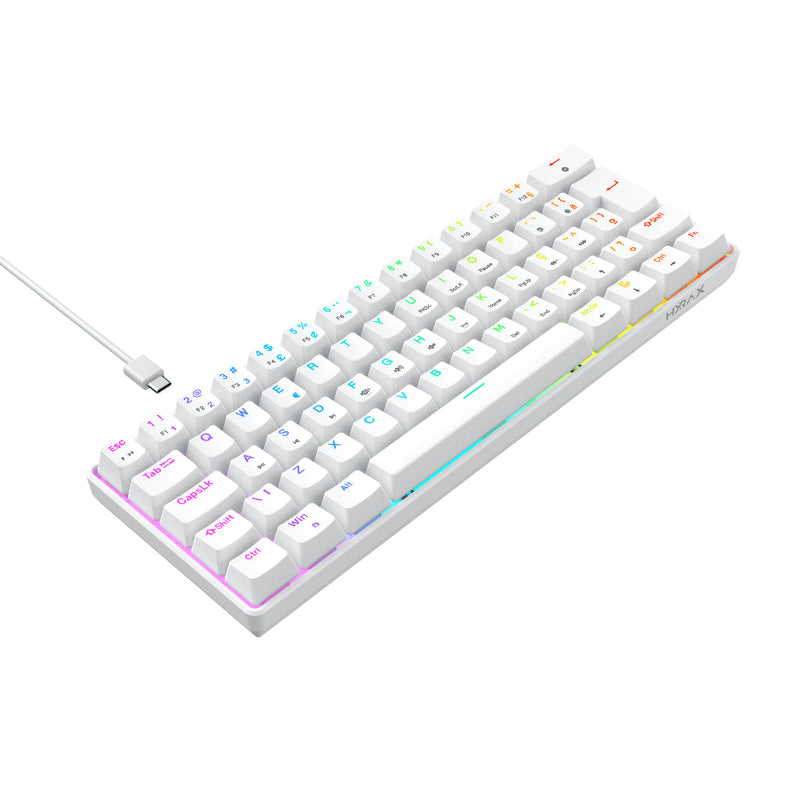 Teclado Mecânico Gamer Hyrax, 60%, Thunder, Switch Huano, RGB - ABNT2